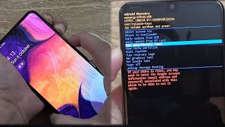 Pattern Unlock, Password Break | Samsung Galaxy A50, A60, A70, A10 Hard Reset