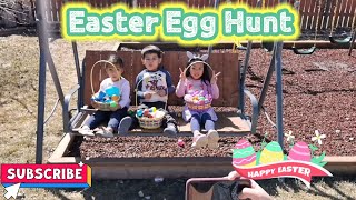 EASTER EGG HUNT IN THE BACKYARD | TEAM EFG FAMILY