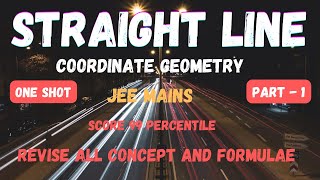 Straight Line . Coordinate Geometry . #jee2024 #straightline #iit #maths