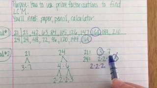 Prime Factorizations and LCM