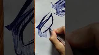 Quick Sketch Of Anime Eye In Timelapse #shorts