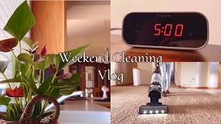 Waking up at 5AM, productive day in life, cleaning motivation | Silent Vlog 🫧🧺🏠💖