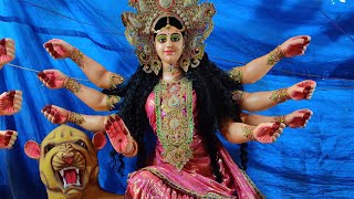 Hyderabad Eco Friendly Durga Mata Idol @ Chaderghat | Bengali Clay Durga Mata 2021 @ Nagesh Kalakar