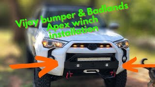 Vijay Bumper & Badlands Apex Winch Installation On 5th Gen 4Runner