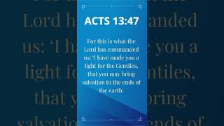 Daily Bible Verse - Acts 13:47 – October 25, 2023