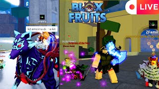 Bloxfruits-Live Especial - Caçamos o leviathan, ganhamos a dragon, pvp épico e fizemos novos amigos