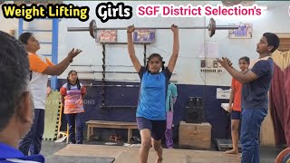 weightlifting, 68 sgf girls under 17,selections, kurnool and nandyal @srinupetcreations