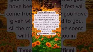 Law of attraction manifestation affirmation #shorts #manifestation #spirituality #affirmation