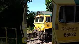 Freightliner 66522 passing Trimley station 3/6/23 #trimley #railway #train #class66 #freightliner