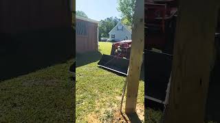 Fence Stretching With a Tractor Winch