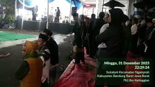 Lantunan Sholawat seiring pergantian tahun 2023 - 2024 di Halaman desa Sukatani kec.ngamprah kbb