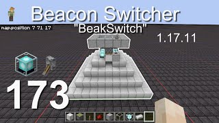 How to build a Beacon Switcher (1.17.11) - Minecraft Bedrock Tutorials(173)