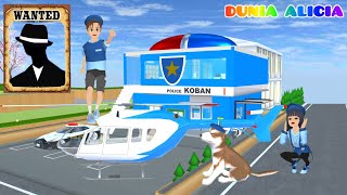 Yuta VS Mio Cari Buronan Tidak Terlihat Di Kantor Polisi Baru 😱| Yuta Bawa Anjing Pelacak | Sakura