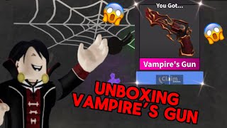 UNBOXING VAMPIRES GUN IN MM2! (NEW GODLY)