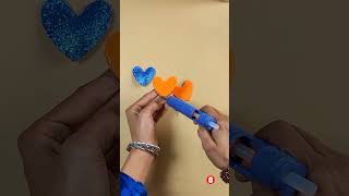 Easy Decoration Ideas | Paper Craft | Heart Shape Art and craft | #Shorts