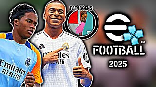 (SAIU) EFOOTBALL PES 2025 PATCHESIANZIN AGOSTO PARA PPSSPP COM TATUAGENS TIMES BRASILEIROS EUROPEUS