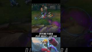 Diving Fiora Flip Insec Singed Lee Sin - League of Legends #shorts