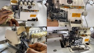 HOW TO THREAD AN INDUSTRIAL FOUR THREAD OVERLOCKER