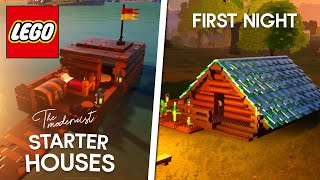 3 Simple Starter Houses for Survival in Fortnite Lego!