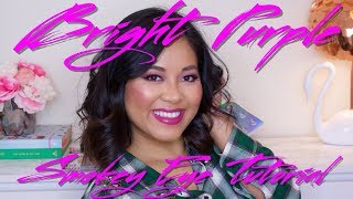 Bright Fuchsia Smokey Eye Tutorial| Sigma Nightlife Palette