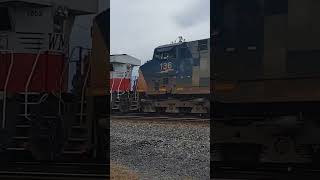 3 awesome trains on the CSX including the law enforcement unit the Western Maryland and the local