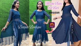 Subscriber demand:- meesho Naira Cut Kurti / Girls Wear Naira Style Kurti Cutting and Stitching