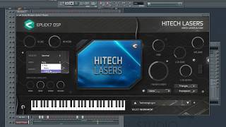 Hitech psytrance plug-in instrument with special sound effects - hitech space lasers