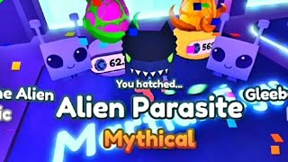 Pet simulator x HATCHING MYTHICAL ALIEN PARASITE