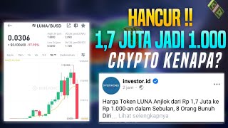 Crypto Hancur? Harga 1,7 juta jadi 1.000 Perak | Harga Coin Luna Turun Drastis| Coin Luna Dump