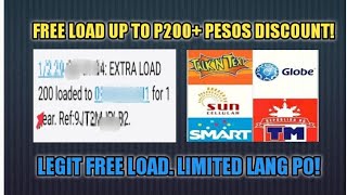 FREE LOAD UP TO P200+ PESOS! DISCOUNT LOAD SA LAZADA APP NGAYON!