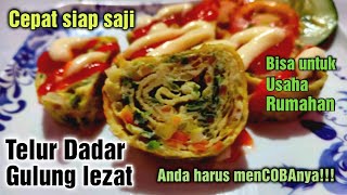 Telur Dadar Gulung || resep makanan kekinian