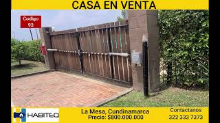 Casa En Conjunto Cerrado en venta - La Mesa Cundinamarca