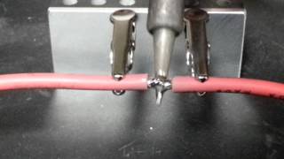 How to solder two wires end to end