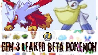 GEN 3 beta pokemon leaked!