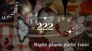 "222 ALIGNMENT: Right place, right time" angel numbers subliminal (calm 432Hz)