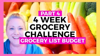 Part 4 -  JUNE 4 WEEK GROCERY HAUL  -  Grocery List & Budget