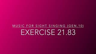 Exercise 21.83 - Music for Sight Singing