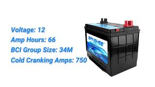 Upgrade Your Marine Power with Banshee Group 34M Deep Cycle Battery | Replaces 34M, 8016-103, SC34DM