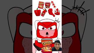 Red Food Emoticon!!! #animation #cartoon #funny #mukbang