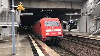 Ausfahrt BR 101 081-8/055-2 im Sandwich als EC 2568 nach Berlin Hbf mit 3x Makro