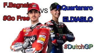 duel Fabio Quartararo dan Francesco Bagnaia #DutchGP