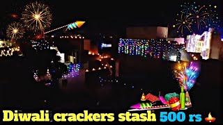 Diwali crackers stash for rs 500 🎇🪔 Happy Diwali 🪔