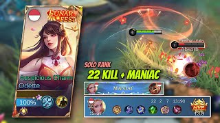 22 KILL BONUS MANIAC ! solo rank pake Odette lawan 3 Hero full cc