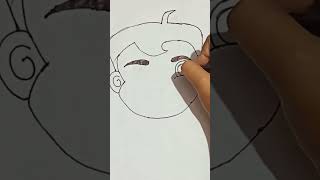 how to draw cartoon chota bheem drawing #drawing #viral #easydrawing