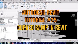 Draw curved ramp in revit