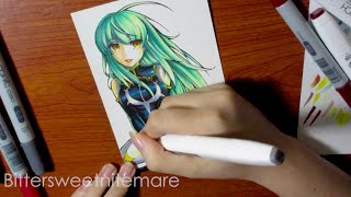 Copic Marker Drawing: C.C. from Code Geass