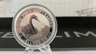 - 2019 1oz Silver Swan 9999 bullion Coin from the Perth Mint Review!! --