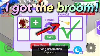 I got the broomstick!! Roblox adopt me