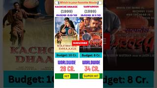 kachche dhaage vs sarfarosh box office collection comparison✌🙏 #shorts #ytshorts #comparison