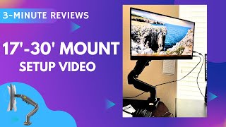 Unboxing and Setup of Vesa Monitor Mount with Swivel Arm from North Bayou